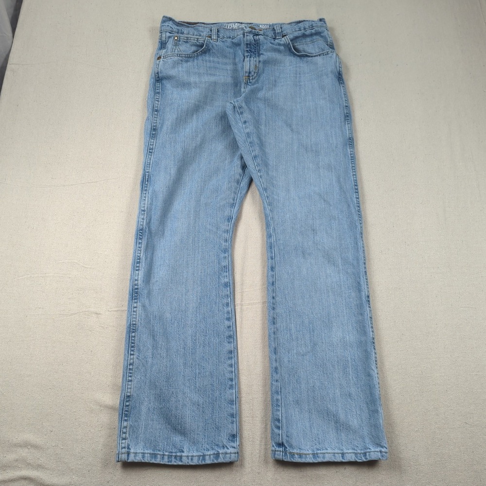 Wrangler Jeans Mens 33x32 Blue Retro Relaxed Boot Cut Cowboy Rodeo Western